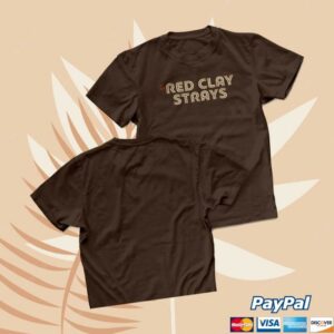 kenny Red Clay Strays Merch Store Red Clay Strays Moments Stacked Chest T Shirt Browna
