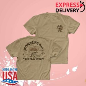 kenny Red Clay Strays Merch Store Red Clay Strays Tracks Wondering Why T Shirt Khaki