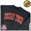 kenny Red Raider Out Fitter Merch Shop Texas Tech Arch In Rhinestone On Crewneck Sweatshirtw