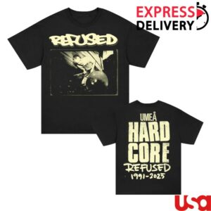 kenny Refused Merch Store Umea Hardcore Photo Shirt Black