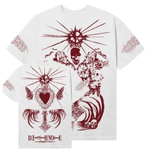 kenny Revenge Merch Shop Shrine Tee White Maroon