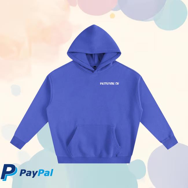 kenny Revenge Of Merch Store Computer Swamp Blue Oversize Fleeced Hoodie kenny Revenge Of Merch Store Computer Swamp Blue Oversize Fleeced Hoodie