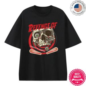 kenny Revenge Of Merch Store Pinball Skull Essential Heavyweight Cotton T Shirt