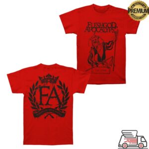 kenny Rockabilia Merch Store Fleshgod Apocalypse The Fool Red Shirt0