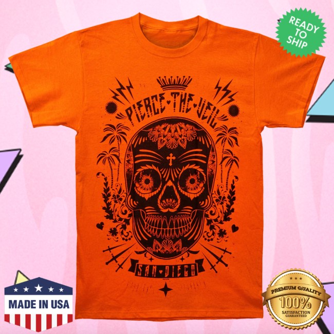 kenny Rockabilia Merch Store Pierce The Veil Sugar Skull Shirt kenny Rockabilia Merch Store Pierce The Veil Sugar Skull Shirt