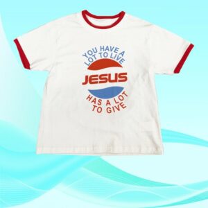 kenny Ryder Studios Merch Store Jesus Saves Faux Double Ringer Tee