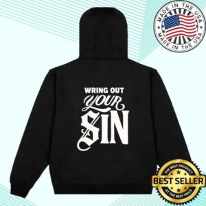 kenny SAU 2819 Store Merch Shop Wring Out Your Sin Black White Hoodie