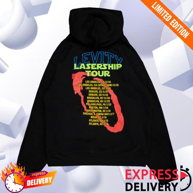 kenny SAU Levity Merch Shop Lasership Tour Terminal Landing Pullover Hoodie In Black kenny SAU Levity Merch Shop Lasership Tour Terminal Landing Pullover Hoodie In Black