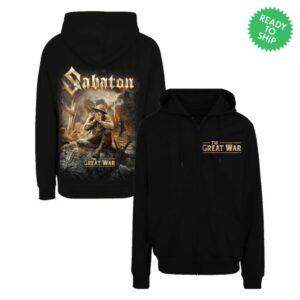 kenny Sabaton Merch Store Crying Soldier Zip Hoodiess