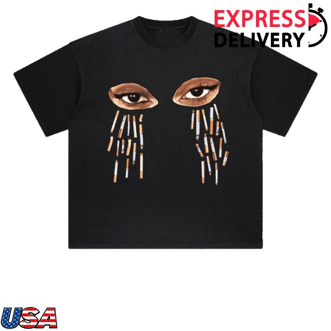kenny Sadboimusic Merch Store Cig Tears Shirt Black kenny Sadboimusic Merch Store Cig Tears Shirt Black