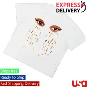 kenny Sadboimusic Merch Store Cig Tears Shirt Whites