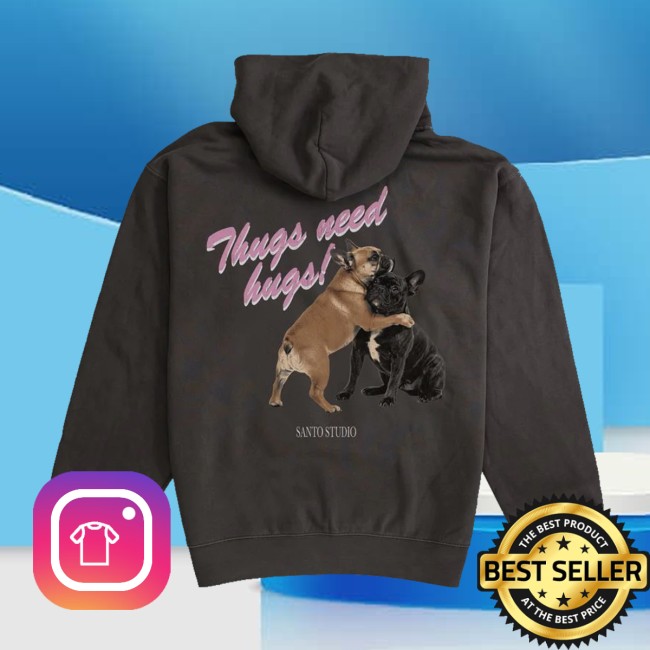 kenny Santo Studio Merch Store Bully Hugs Pullover Fleece Hoodies kenny Santo Studio Merch Store Bully Hugs Pullover Fleece Hoodies
