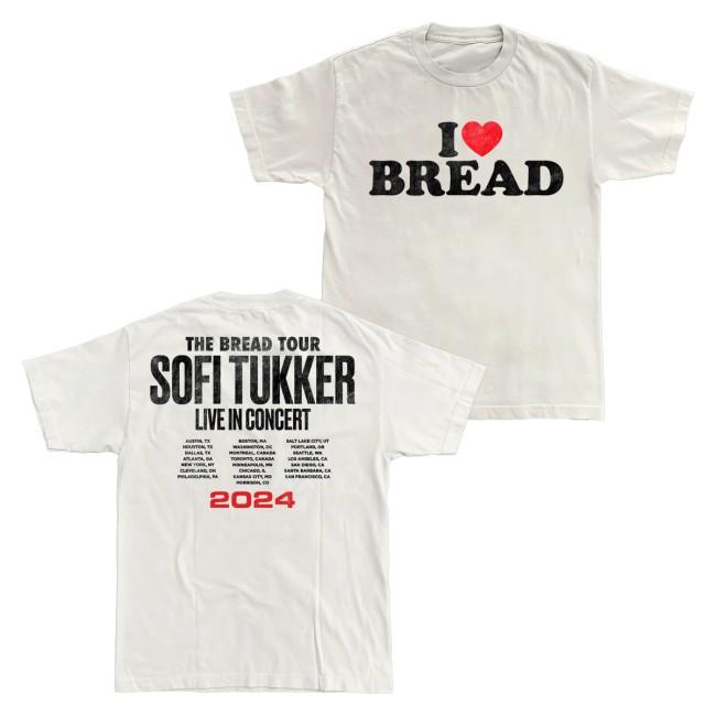 kenny Sofi Tukker Merch I Love Bread Tour Tee1 kenny Sofi Tukker Merch I Love Bread Tour Tee1