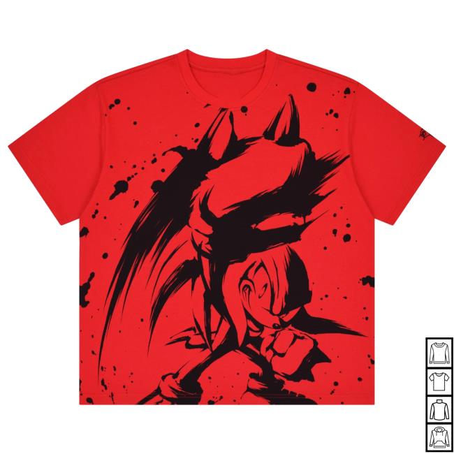 kenny Steady Hands Merch Store Sonic Knuckles Front Print Tee kenny Steady Hands Merch Store Sonic Knuckles Front Print Tee