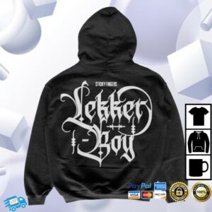 kenny Sticky Fingers Merch Lekkerboy Gothic Hoodie Black