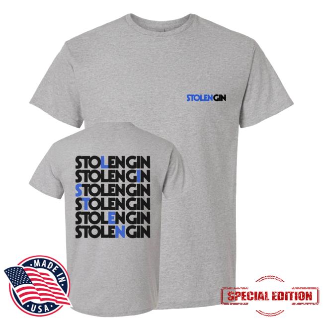 kenny Stolen Gin Merch Store Gray Listen Graphic Shirt