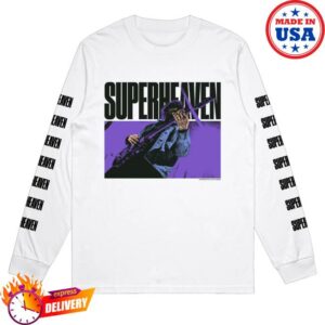 kenny Super Heaven Store Merch Shop Tay Guitar White Long Sleeve