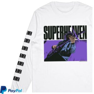 kenny Super Heaven Store Merch Shop Tay Guitar White Long Sleevew kenny Super Heaven Store Merch Shop Tay Guitar White Long Sleevew
