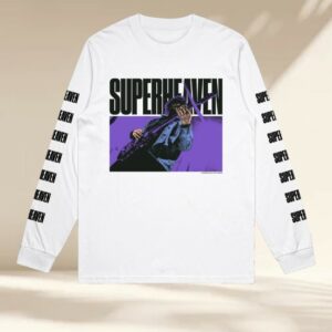 kenny Superheaven Merch Store Tay Guitar White Long Sleeve