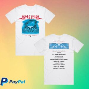 kenny Sylosis Band Merch Store The New Flesh T Shirt Whiteaa