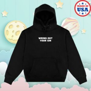 kenny TRC 2819 Store Merch Shop Wring Out Your Sin Black White Hoodie