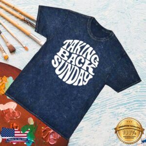 kenny Taking Back Sunday Store Taking Back Sunday Wavy Mineral Wash Shirt0