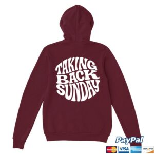 kenny Taking Back Sunday Store Taking Back Sunday Wavy Zip Hooded Sweatshirt