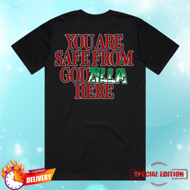 kenny The Acacia Strain Store Merch Safe From Godzilla Shirt kenny The Acacia Strain Store Merch Safe From Godzilla Shirt