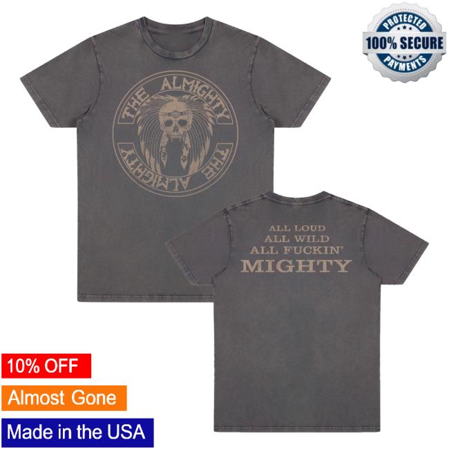 kenny The Almighty Official Merch All Fuckin Mighty Black T Shirt kenny The Almighty Official Merch All Fuckin Mighty Black T Shirt