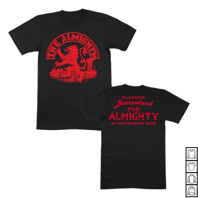kenny The Almighty Official Merch Barrowland 2025 T Shirt kenny The Almighty Official Merch Barrowland 2025 T Shirt