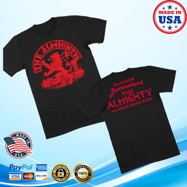 kenny The Almighty Official Merch Barrowland 2025 T Shirts kenny The Almighty Official Merch Barrowland 2025 T Shirts