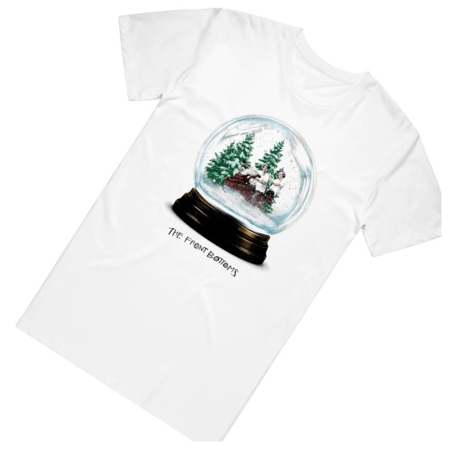 kenny The Front Bottoms Merch Store Snowglobe White Shirts kenny The Front Bottoms Merch Store Snowglobe White Shirts