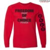 kenny The Hello Merch Shop Freedom Of Choice Red Long Sleeve