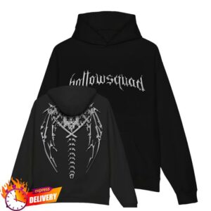 kenny The Hollowsquad Merch Store Chrome Spine Black Hoodie