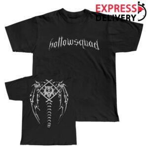 kenny The Hollowsquad Merch Store Winged Chrome Black Tee