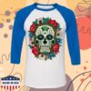 kenny The Mavericks Merch Store Flower Skull Raglan