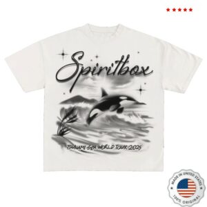 kenny Tsunami Sea Merch Airbrush Orca White T Shirt