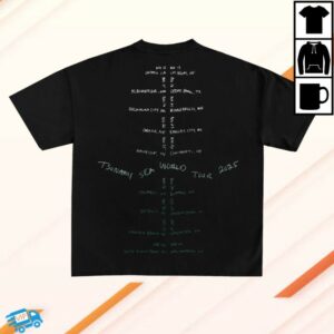 kenny Tsunami Sea Merch Jellyfish Tour Black T Shirt