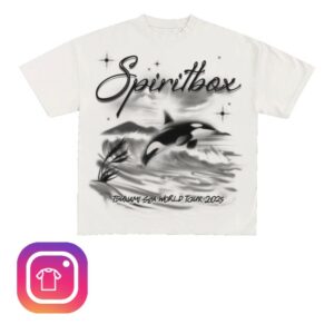 kenny Tsunami Sea Merch Store Airbrush Orca White Shirt