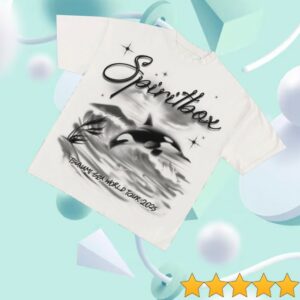 kenny Tsunami Sea Merch Store Airbrush Orca White Shirts