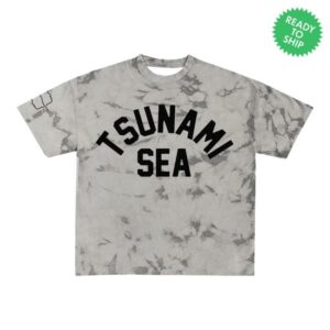 kenny Tsunami Sea Merch Store Collegiate Crystal Silver T Shirt