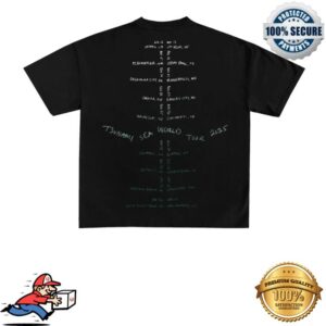 kenny Tsunami Sea Merch Store Jellyfish Tour Black Shirt