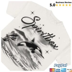 kenny Tsunamisea Merch Shop Airbrush Orca White T Shirte