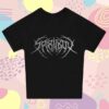 kenny Tsunamisea Merch Shop Death Metal Logo Silver Shimmer T Shirt