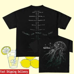kenny Tsunamisea Merch Shop Jellyfish Tour Black T Shirt
