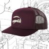 kenny Two Wolves Wine Merch Burgundy Trucker Hat