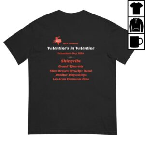 kenny Valentine In Valentines Merch 2026 Concert Tee Black Valentines In Valentine