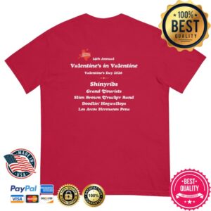 kenny Valentine In Valentines Merch 2026 Concert Tee Red Valentines In Valentine1