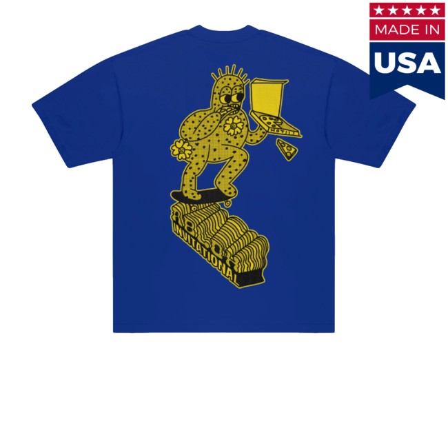 kenny Virgil Abloh Merch Store Cj X Arch Cactus Skate Tee Blues kenny Virgil Abloh Merch Store Cj X Arch Cactus Skate Tee Blues