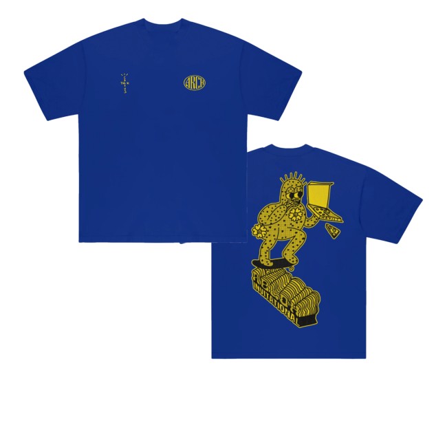 kenny Virgil Abloh Merch Store Cj X Arch Cactus Skate Tee Bluess kenny Virgil Abloh Merch Store Cj X Arch Cactus Skate Tee Bluess